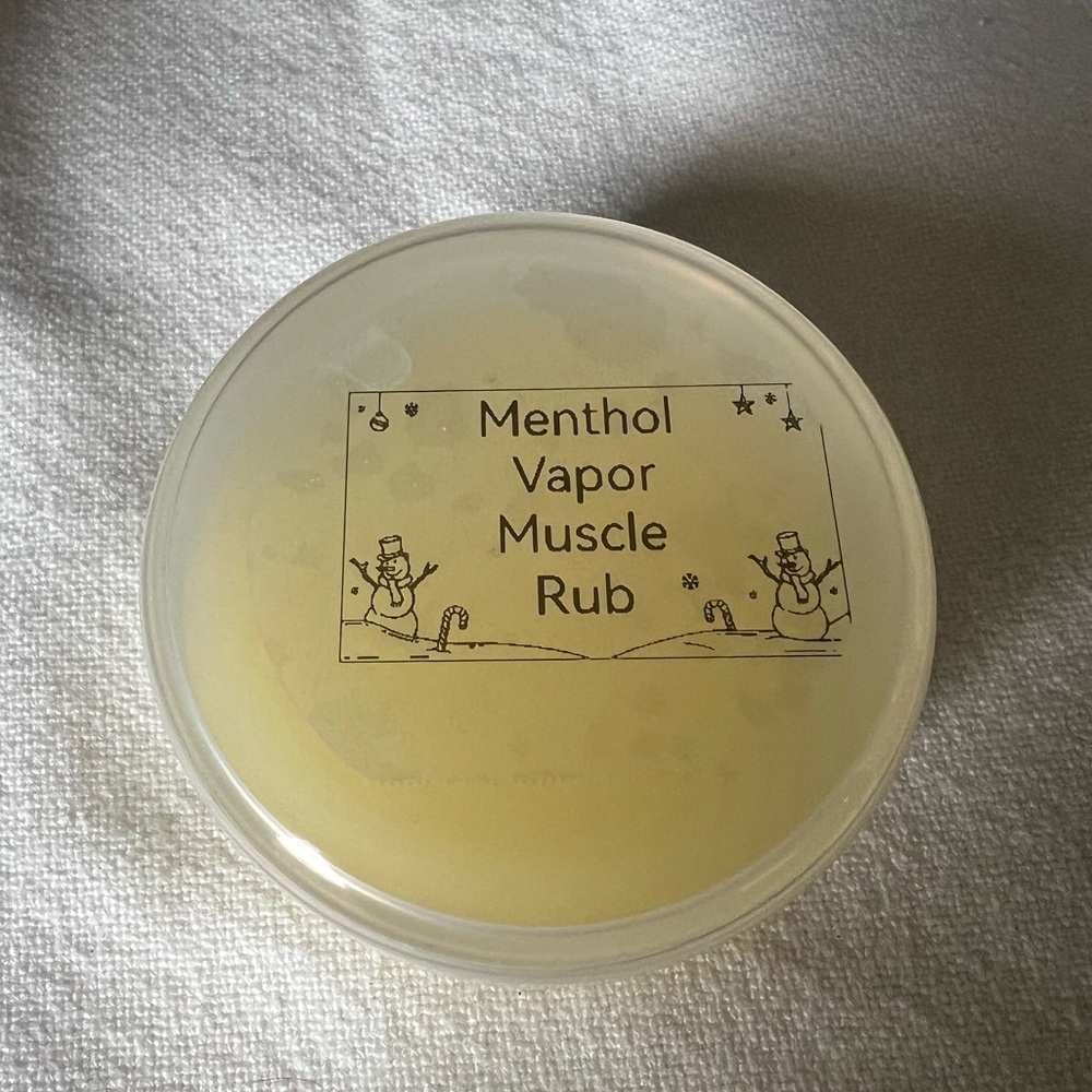 Hand Crafted menthol vapor muscle rub 4 ounces